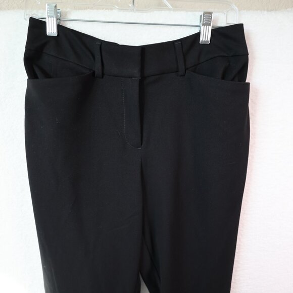 Ann Taylor The Straight Leg Curvy Fit Black Pants Womens Size 6 NWT - Picture 2 of 10